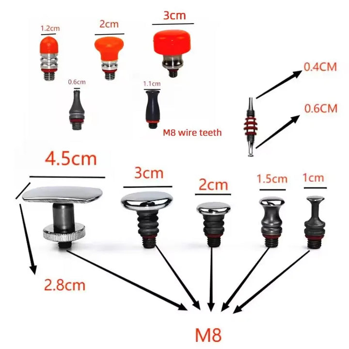 Automobile Dent repair tool titanium alloy hammer package leveling hammer non-trace repair tool carbon fiber hammer